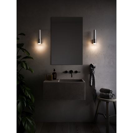 Nordlux - LED Himmennettävä kylpyhuoneen seinävalaisin HELVA LED/6,8W/230V IP44 CRI 90 kiiltävä kromi