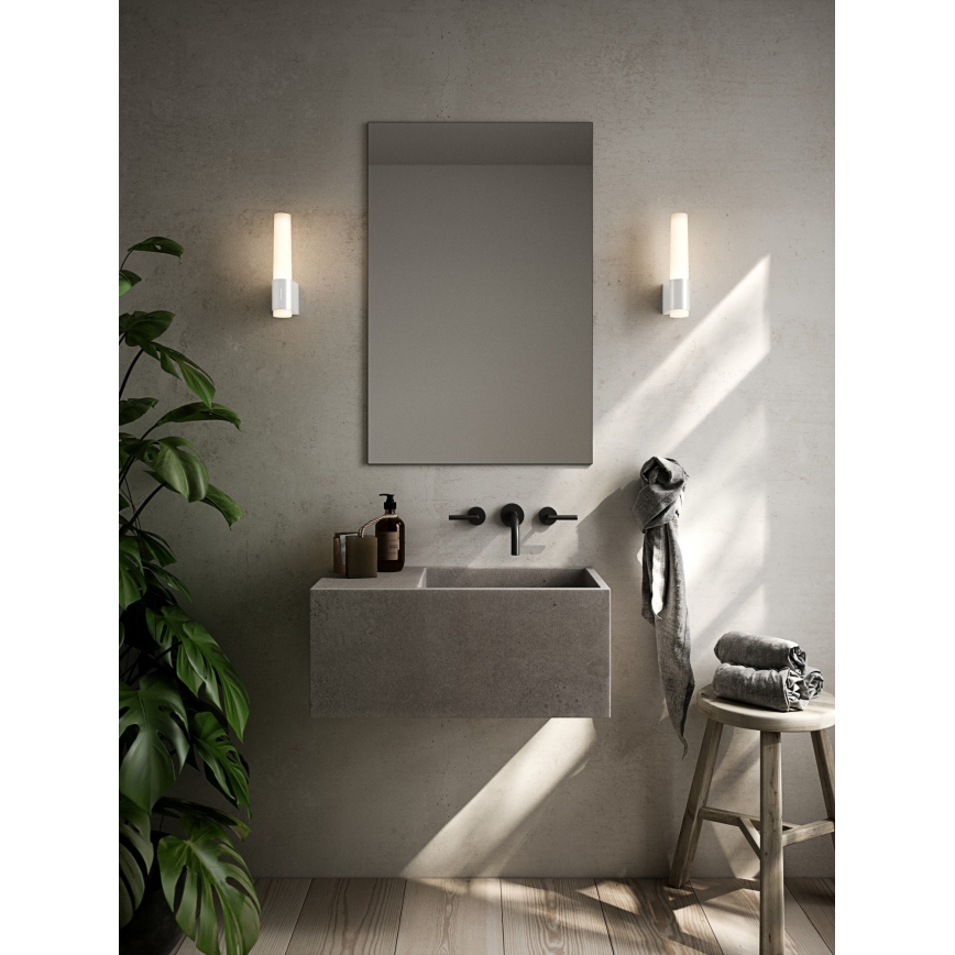 Nordlux - LED Himmennettävä kylpyhuoneen seinävalaisin HELVA LED/6,8W/230V IP44 CRI 90 valkoinen