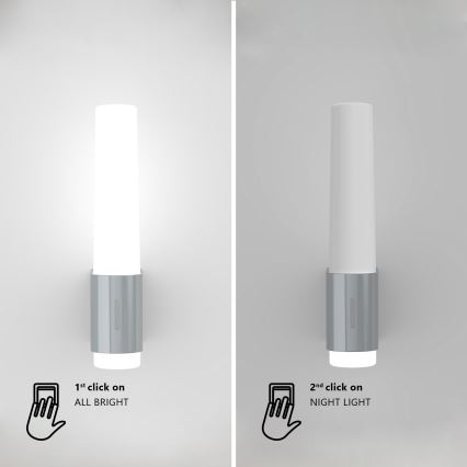 Nordlux - LED Himmennettävä kylpyhuoneen seinävalaisin HELVA LED/6,8W/230V IP44 CRI 90 valkoinen