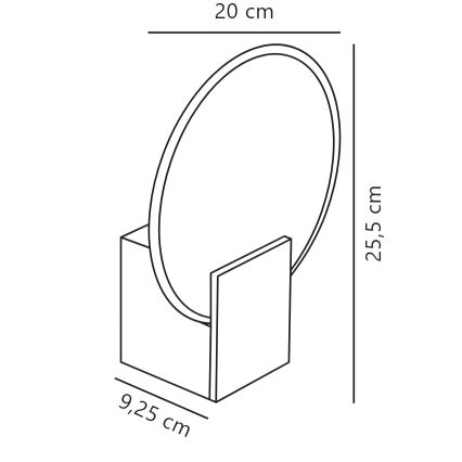 Nordlux - LED Himmennettävä kylpyhuoneen seinävalaisin HESTER LED/9,5W/230V IP44 valkoinen