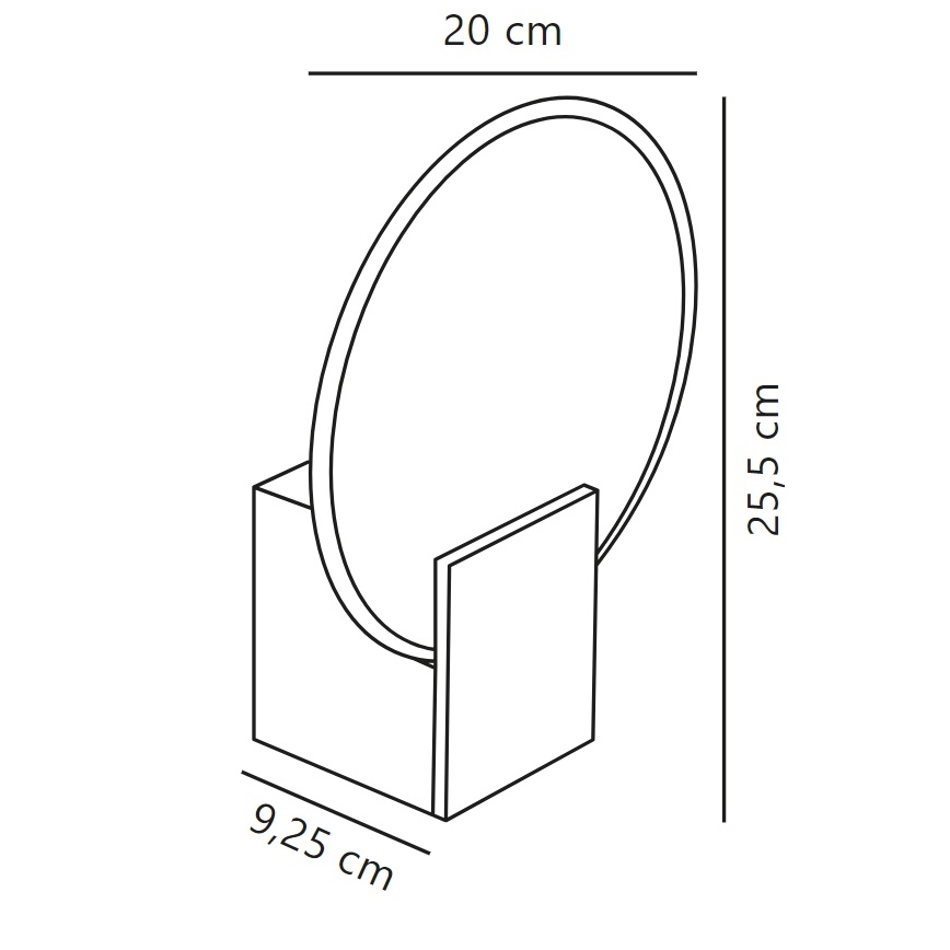 Nordlux - LED Himmennettävä kylpyhuoneen seinävalaisin HESTER LED/9,5W/230V IP44 valkoinen