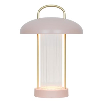 Nordlux - LED-himmennettävä ladattava kosketusohjattu pöytälamppu MIRANO LED/3W/3,7V vaaleanpunainen