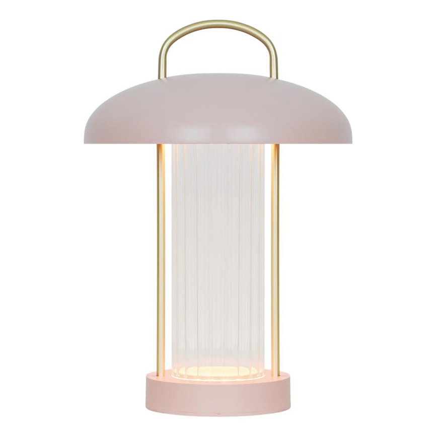Nordlux - LED-himmennettävä ladattava kosketusohjattu pöytälamppu MIRANO LED/3W/3,7V vaaleanpunainen