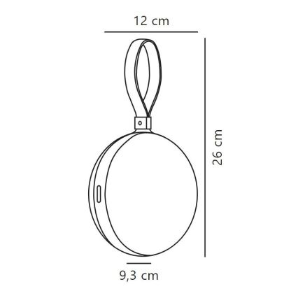 Nordlux - LED Himmennettävä ulko portable kevyt BRING TO-GO LED/1W/3,7V IP54 vihreä
