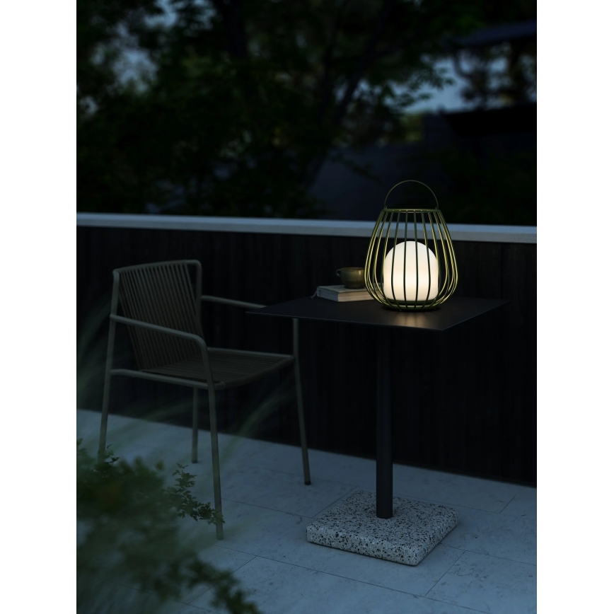 Nordlux - JIM TO-GO, himmennettävä ulkokäyttöön tarkoitettu kannettava LED-valaisin LED/3W/3,7V IP54 5000 mAh, vihreä