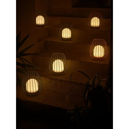 Nordlux - JIM TO-GO, himmennettävä ulkokäyttöön tarkoitettu kannettava LED-valaisin LED/3W/3,7V IP54 5000 mAh, vihreä