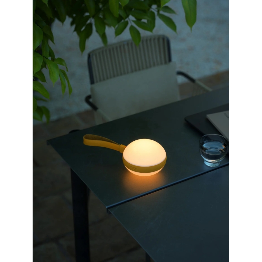Nordlux - LED Kannettava ladattava lamppu LED/1W/3,7V IP54 keltainen