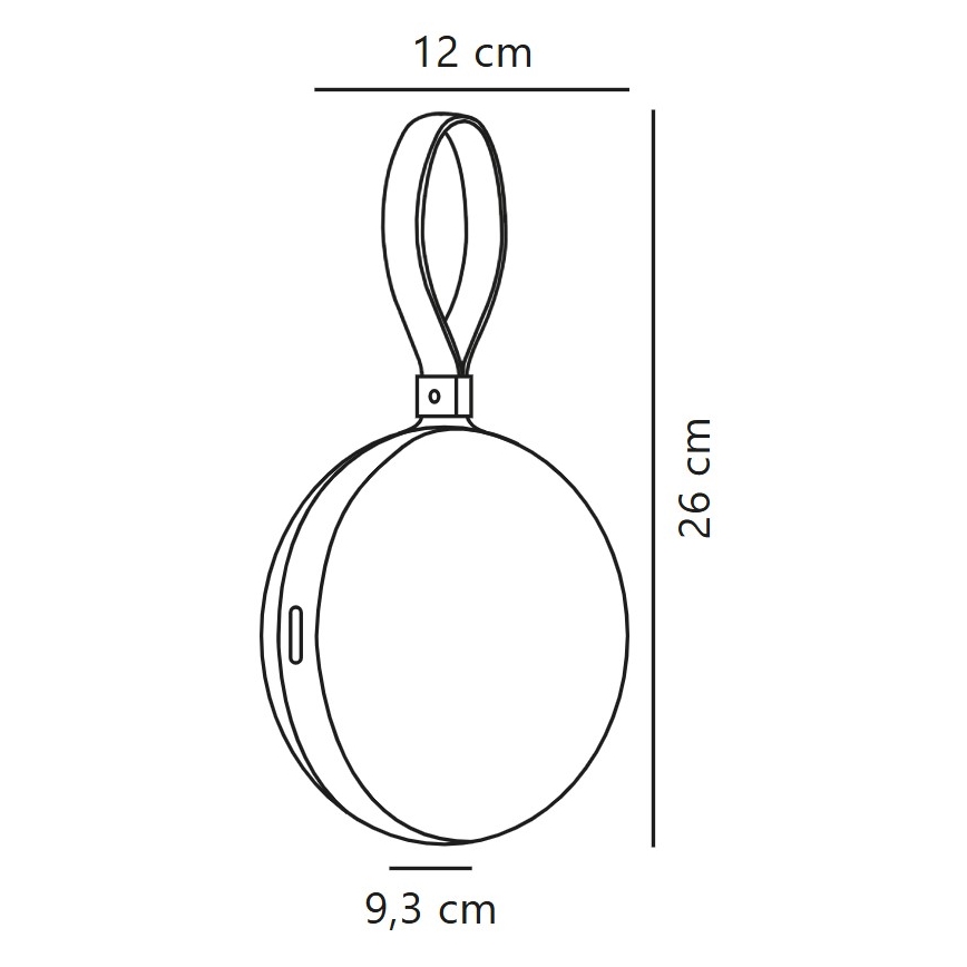 Nordlux - LED Kannettava ladattava lamppu LED/1W/3,7V IP54 keltainen