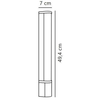 Nordlux - LED Kylpyhuoneen peilivalo MALAIKA LED/6W/230V 3000K IP44 musta