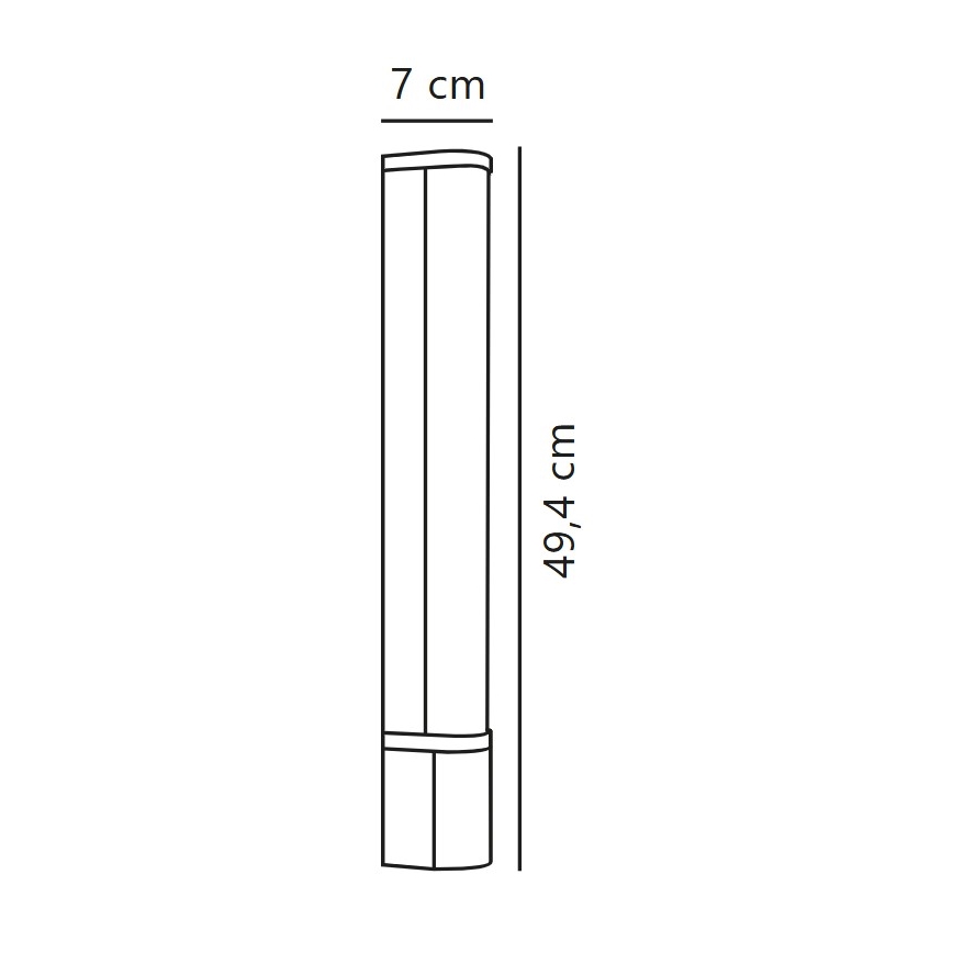 Nordlux - LED Kylpyhuoneen peilivalo MALAIKA LED/6W/230V 3000K IP44 musta