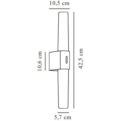 Nordlux - LED-kylpyhuonepeilivalaisin HELVA LED/9W/230V IP44