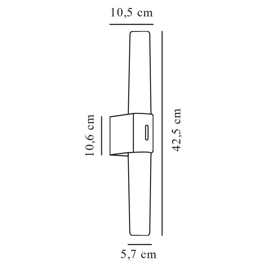 Nordlux - LED-kylpyhuonepeilivalaisin HELVA LED/9W/230V IP44