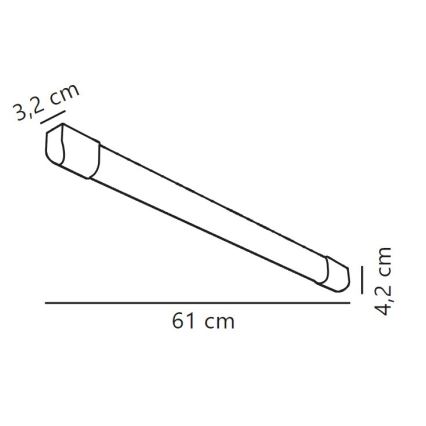 Nordlux - LED Loisteputki ARLINGTON LED/10W/230V 61 cm