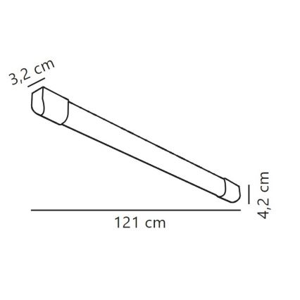 Nordlux - LED Loisteputki ARLINGTON LED/18W/230V 121 cm