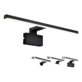 Nordlux - LED-peilivalon Marlee LED/8,9W/230V IP44 4000K 50 cm musta
