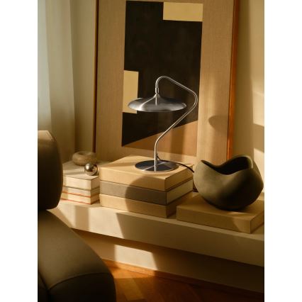 Nordlux - LED-pöytävalaisin ARTIST LED/15W/230V, ruostumaton teräs