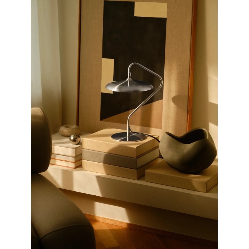 Nordlux - LED-pöytävalaisin ARTIST LED/15W/230V, ruostumaton teräs