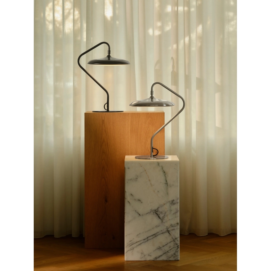 Nordlux - LED-pöytävalaisin ARTIST LED/15W/230V, ruostumaton teräs