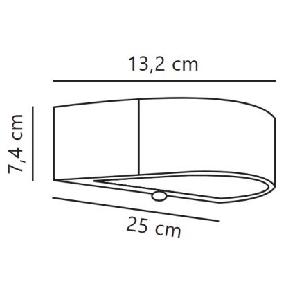Nordlux - LED-seinäaurinkovalaisin anturilla MONAY LED/5W/5V 3000K IP44
