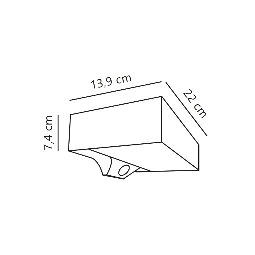 Nordlux - LED-seinäaurinkovalaisin anturilla MONAY LED/5W/5V 3000K IP44