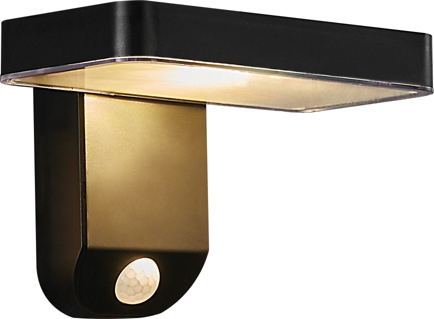 Nordlux - LED-seinäaurinkovalaisin anturilla RICA LED/5W/3,7V IP44 kulmikas