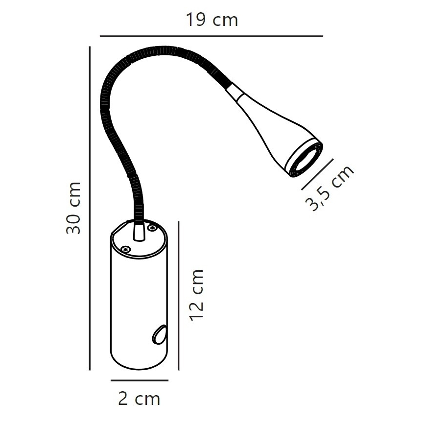 Nordlux - LED-seinävalaisin MENTO LED/3W/230V valkoinen