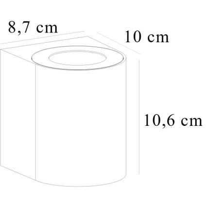 Nordlux - LED-ulkoseinävalaisin CANTO 2xLED/5,5W/230V IP44 harmaa
