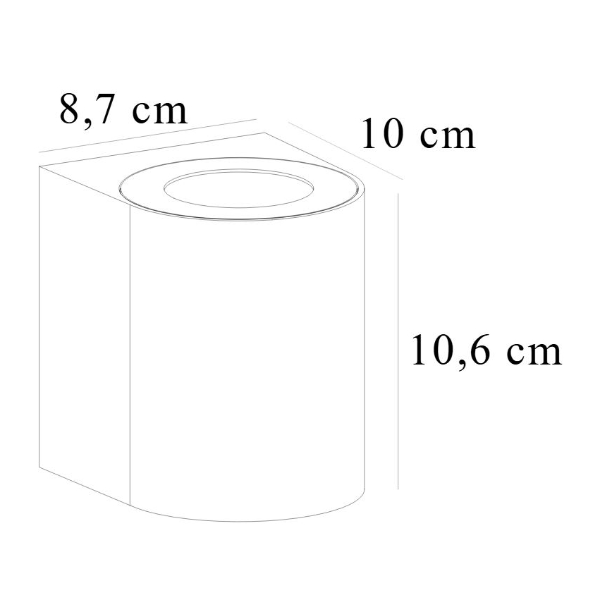 Nordlux - LED-ulkoseinävalaisin CANTO 2xLED/5,5W/230V IP44 harmaa