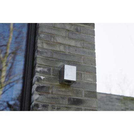 Nordlux - LED Ulkoseinävalaisin CANTO 2xLED/6W/230V IP44 hopeanvärinen