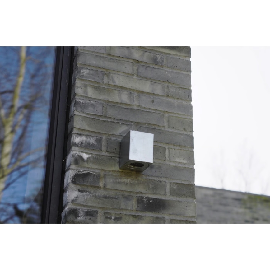 Nordlux - LED Ulkoseinävalaisin CANTO 2xLED/6W/230V IP44 hopeanvärinen