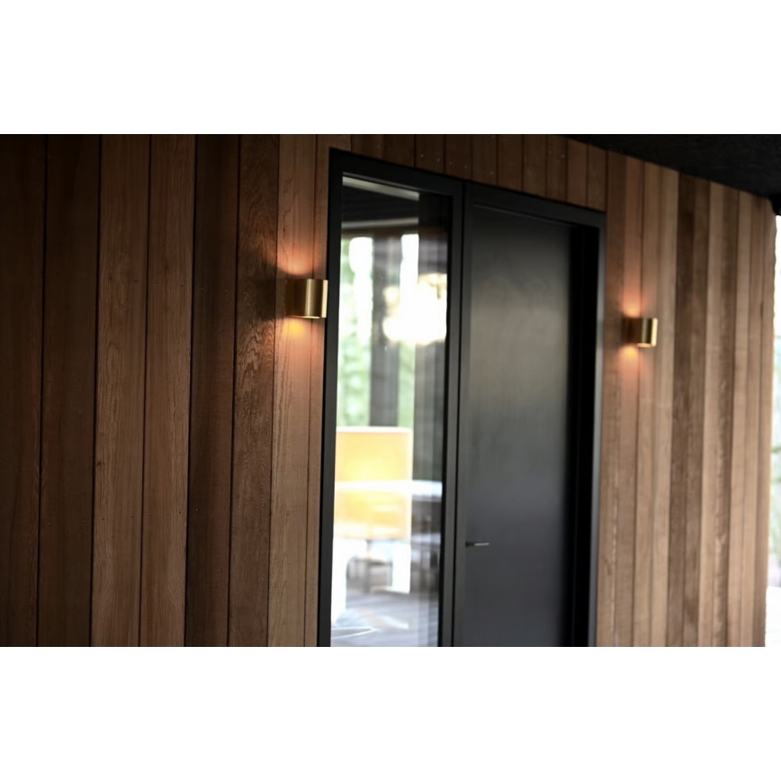 Nordlux - LED-ulkoseinävalaisin CANTO 2xLED/6W/230V IP44 messinki