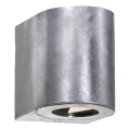 Nordlux - LED-ulkoseinävalaisin CANTO 2×LED/6W/230V IP44 hopea