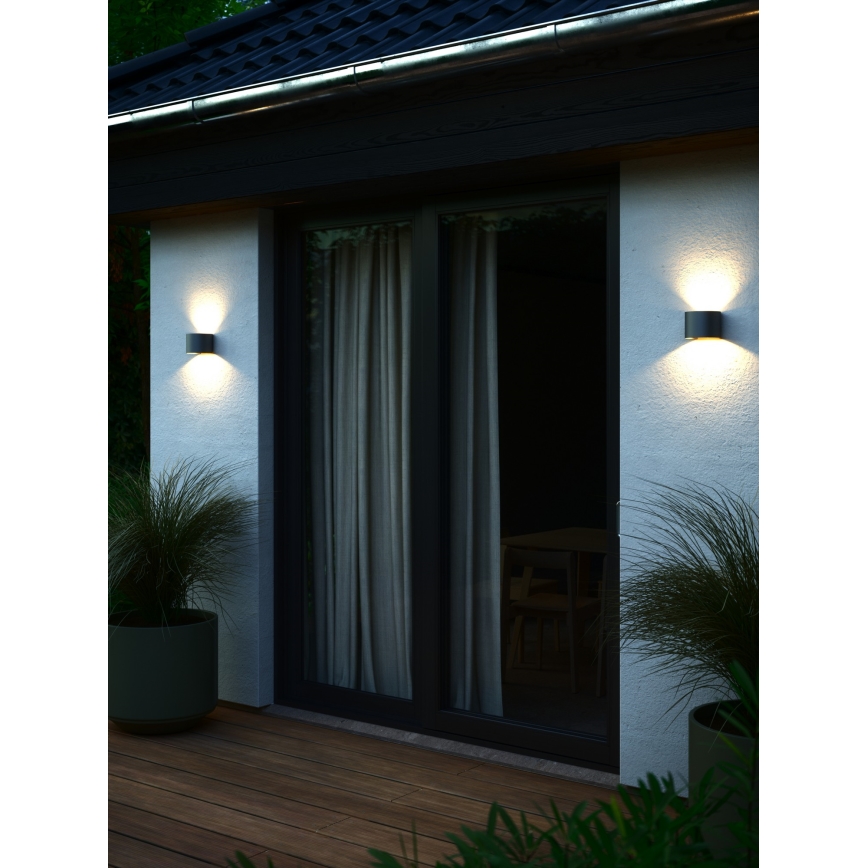 Nordlux - LED-ulkoseinävalaisin MILDA LED/4,9W/230V IP44 antrasiitti