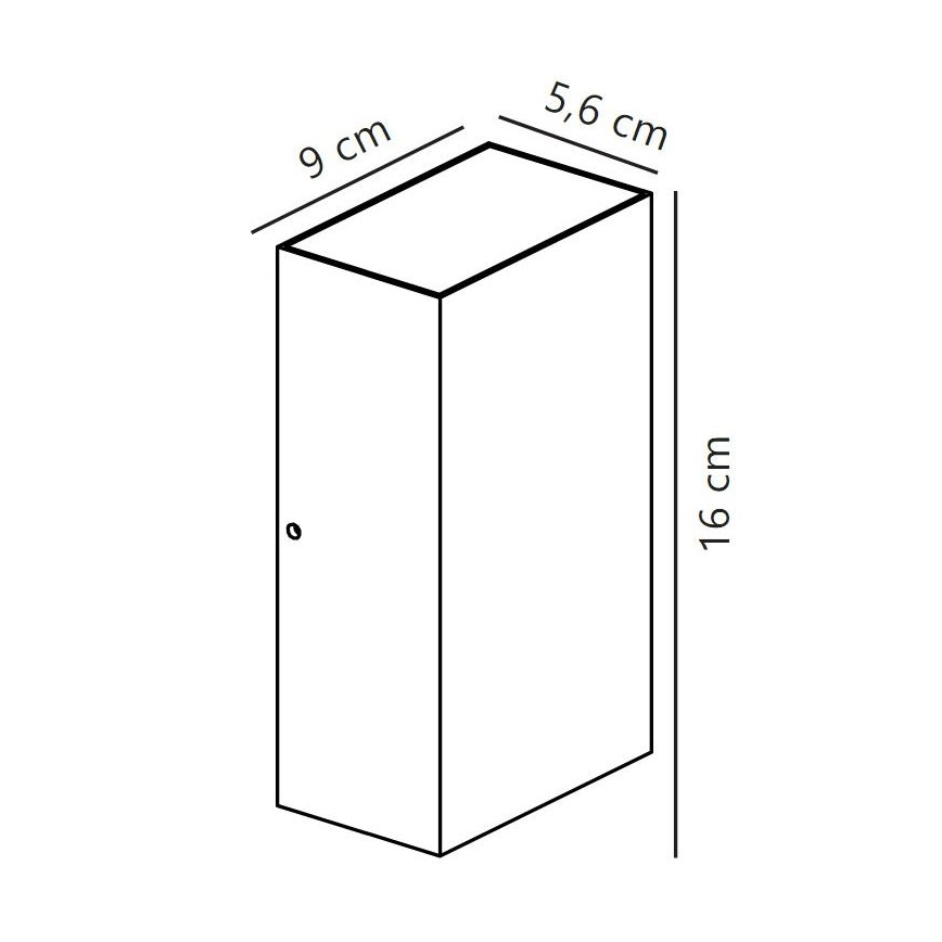 Nordlux - LED-ulkoseinävalaisin ROLD LED/10,5W/230V IP54 musta