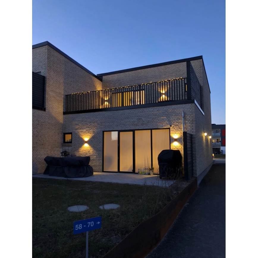 Nordlux - LED-ulkoseinävalaisin ROLD LED/10,5W/230V 3000K IP54 musta
