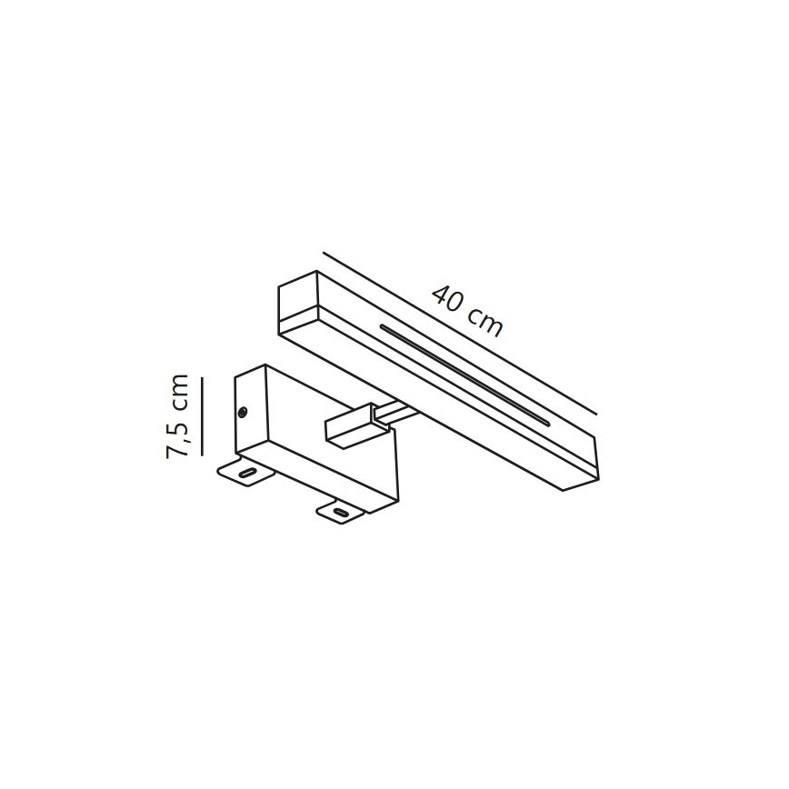 Nordlux - LED himmennettävä kylpyhuoneen peilivalaisin OTIS LED/14W/230V IP44 40 cm mattakromi