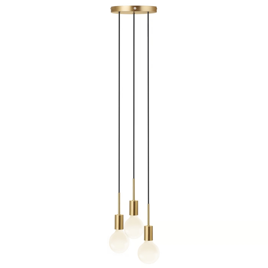 Nordlux - PACO-riippuvalaisin kaapelilla, 3xE27/25W/230V, messinki