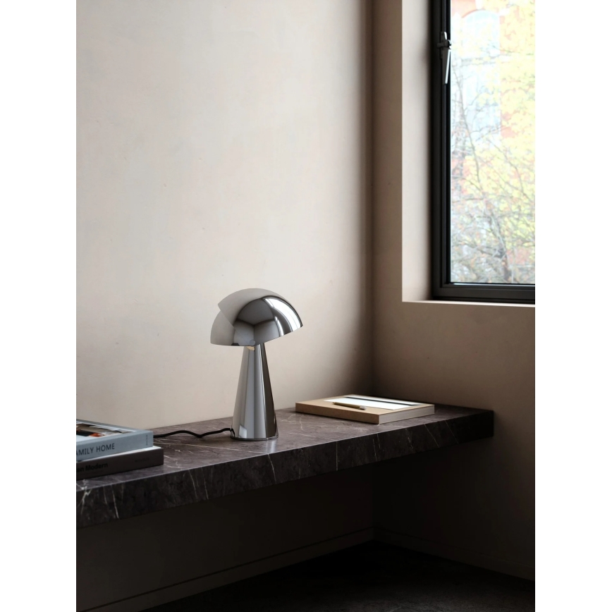 Nordlux - Pöytälamppu ALIGN 1xE27/25W/230V kiiltävä kromi