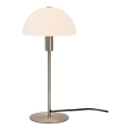 Nordlux - Pöytälamppu ELLEN 1xE14/40W/230V mattakromi/valkoinen
