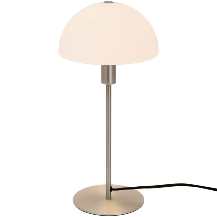 Nordlux - Pöytälamppu ELLEN 1xE14/40W/230V mattakromi/valkoinen