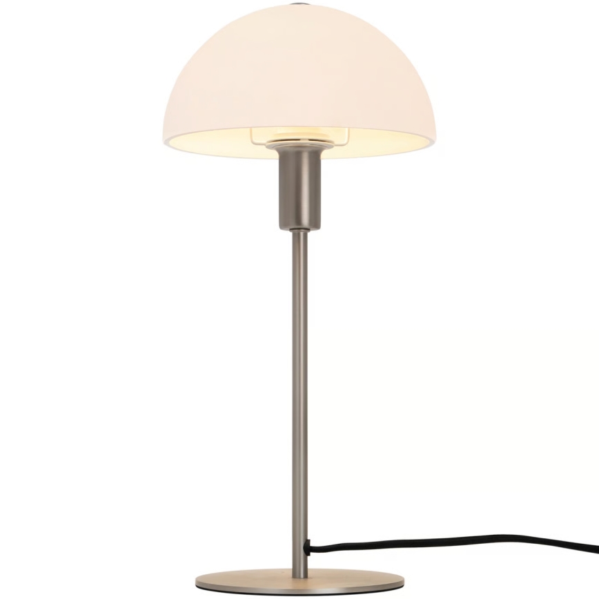 Nordlux - Pöytälamppu ELLEN 1xE14/40W/230V mattakromi/valkoinen