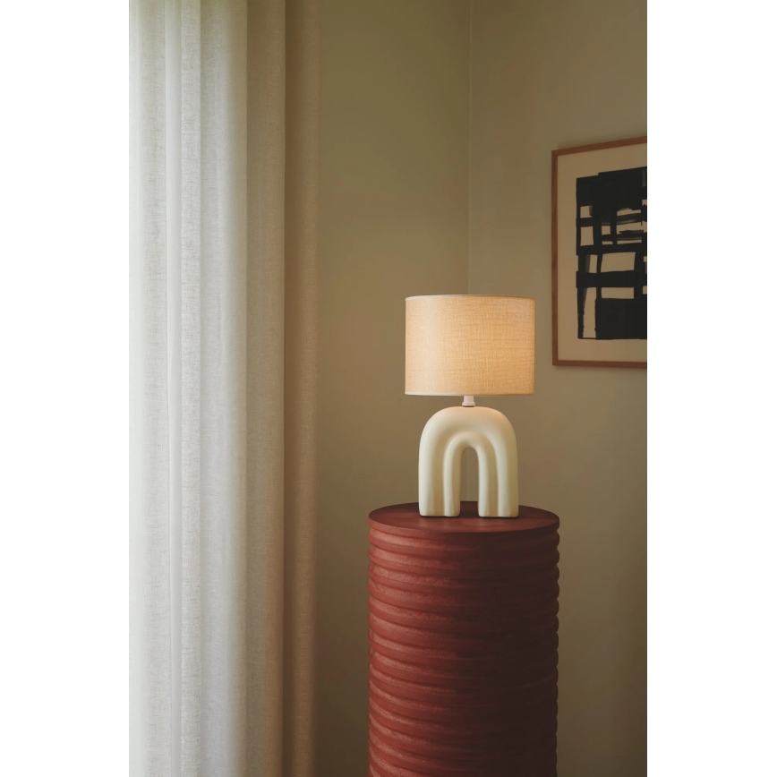 Nordlux - Pöytälamppu HAZE 1xE27/40W/230V beige