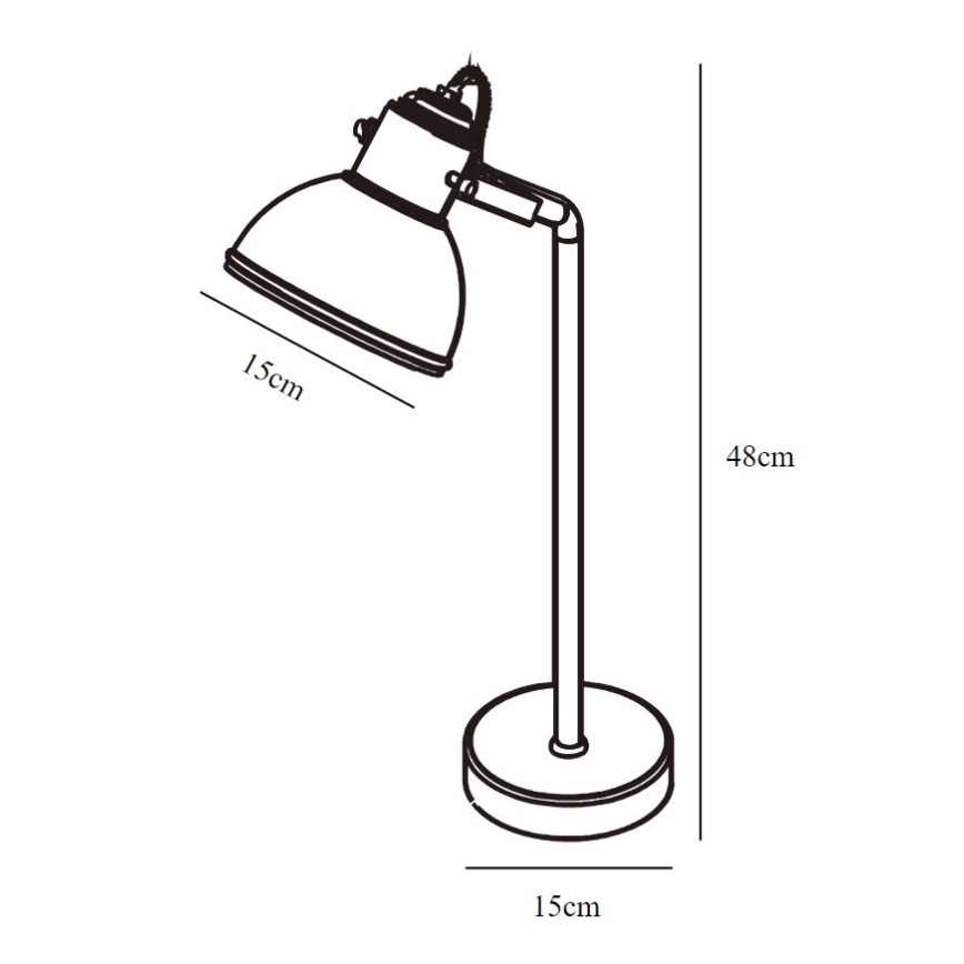 Nordlux - Pöytävalaisin ASLAK 1xE27/15W/230V