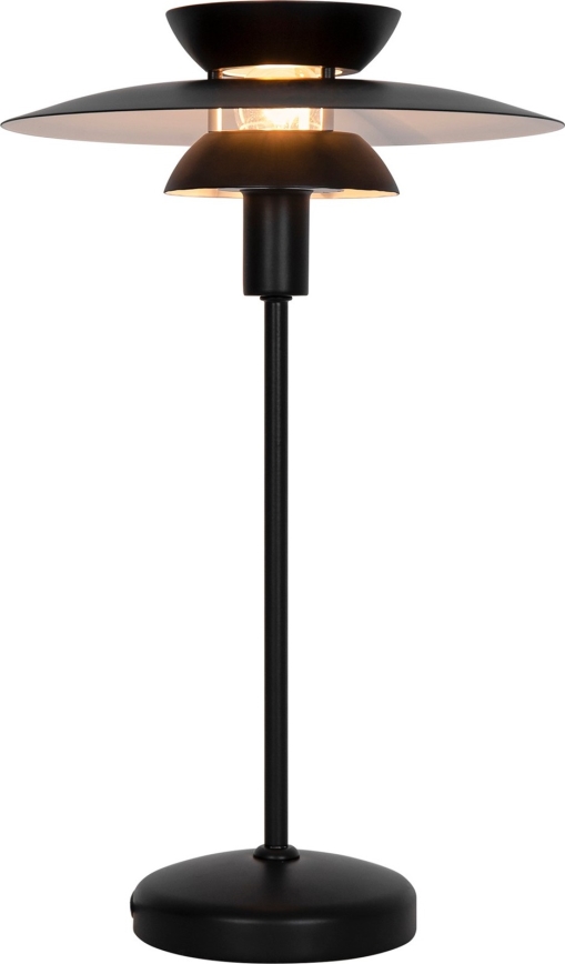 Nordlux - Pöytävalaisin CARMEN 1xE14/25W/230V musta