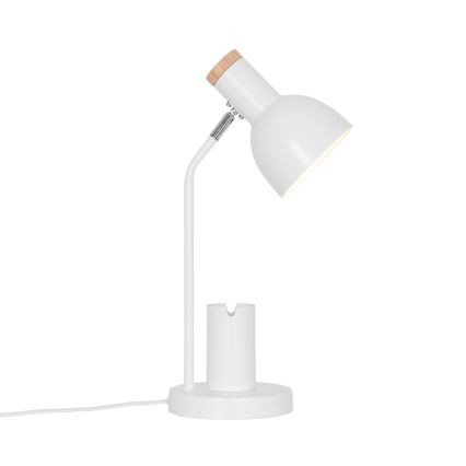 Nordlux - Pöytävalaisin DEVONE 1xE27/15W/230V valkoinen