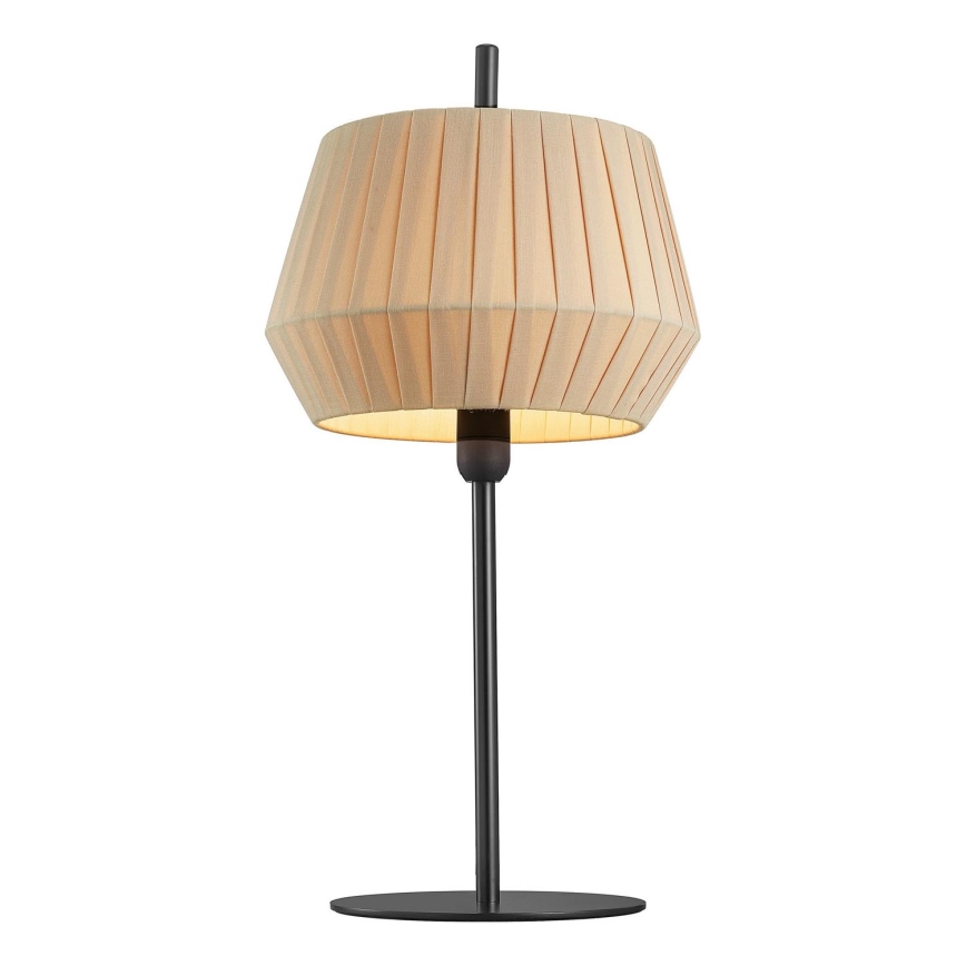 Nordlux - Pöytävalaisin DICTE 1xE14/40W/230V beige/musta