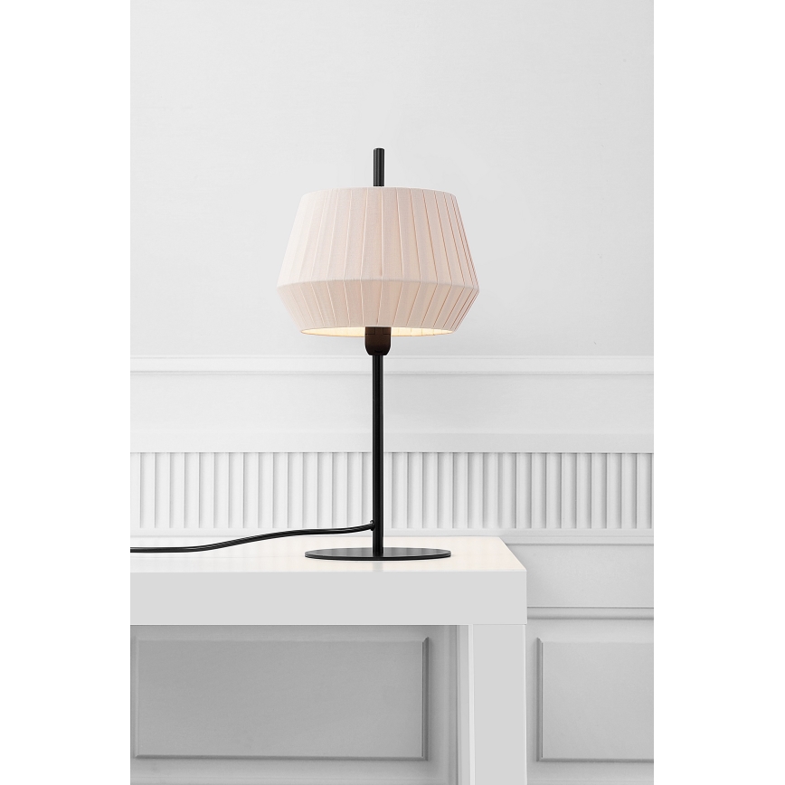 Nordlux - Pöytävalaisin DICTE 1xE14/40W/230V beige/musta
