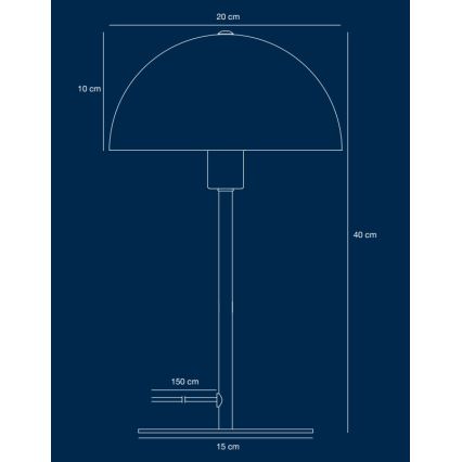 Nordlux - Pöytävalaisin ELLEN 1xE14/40W/230V kulta/musta