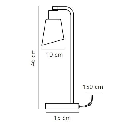 Nordlux - Pöytävalaisin MOLLI 1xE14/25W/230V