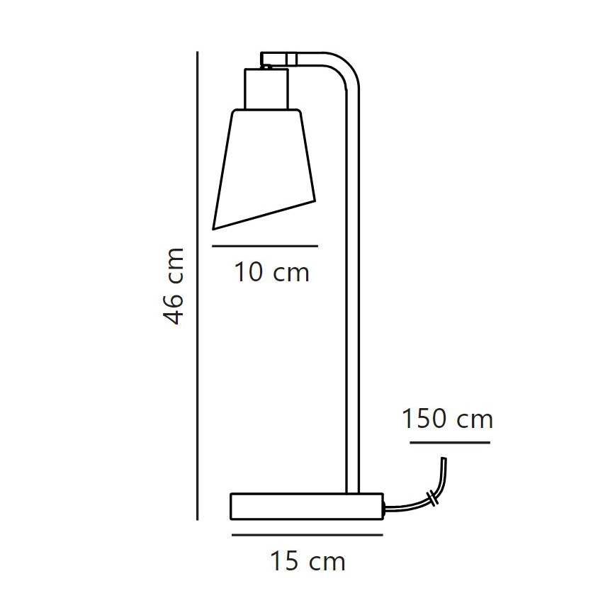 Nordlux - Pöytävalaisin MOLLI 1xE14/25W/230V